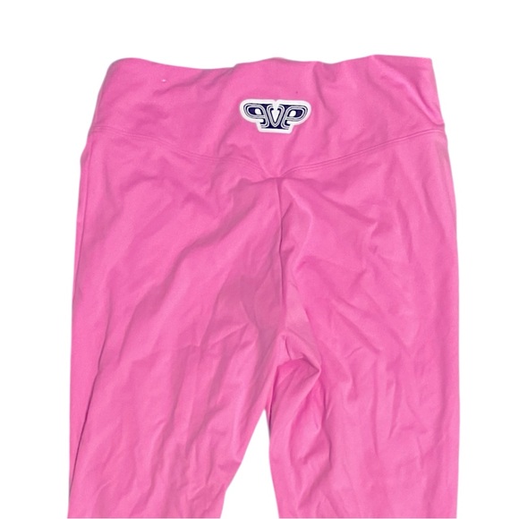 EUC Victoria’s Secret PINK Hot Pink Flare Racer Leggings Large - Picture 6 of 7